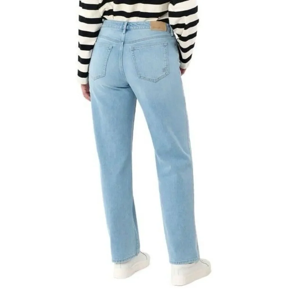 NWT Seven7 Women's Loose Straight Jean Size 10 High Rise Light Wash - Picture 2 of 16